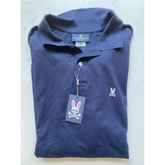 Psycho Bunny Men’s BT Classic Polo 1XL Navy NWT - Picture 1 of 7